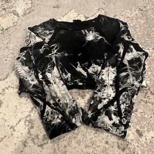 storia tie dye cropped sweatshirt